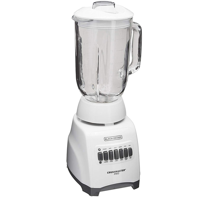 Licuadora Blanca con Vaso de Vidrio de 1.25L BLACK DECKER BL1000BG