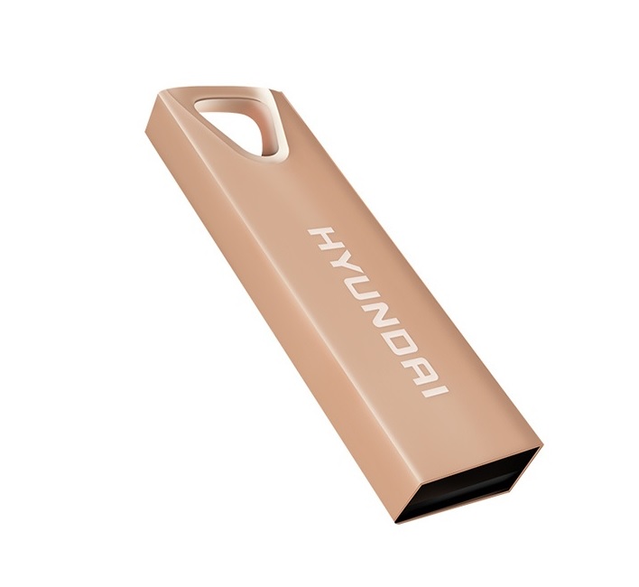 Memoria USB HYUNDAI U2BK/16GARG Oro Rosa 16GB USB 2.0 METALICA RESPALDO DATOS PC LAP MAC VIDEO