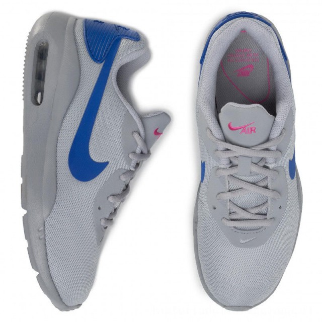 JS TENIS NIKE AIR MAX OKETO GRIS PALOMA AZUL (AQ2235-005)