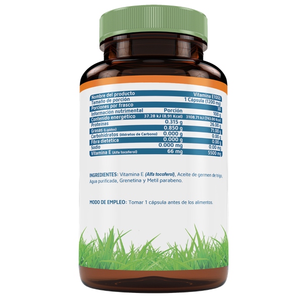 Vitamina E 1000 30 Cap Vidanat