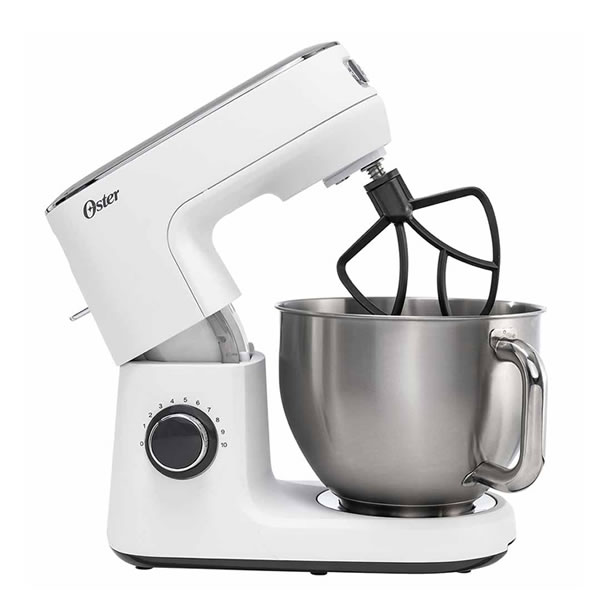 Batidora Planetaria Con 10 Velocidades 1000W Oster FPSTSMPL3W - Blanco