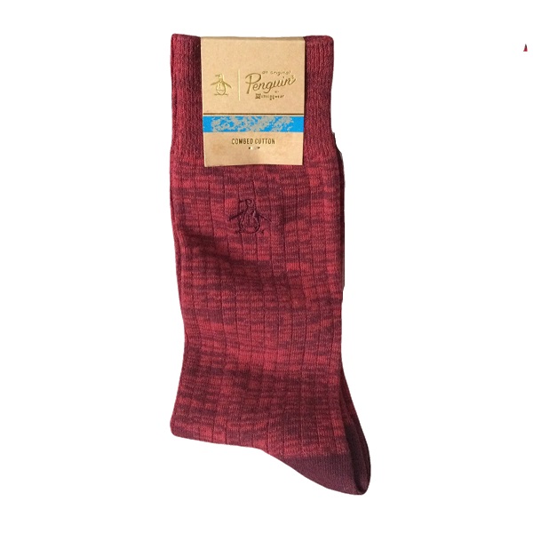 Calcetines Marca Penguin Hombre Importado Original Algodón Rojo De Moda