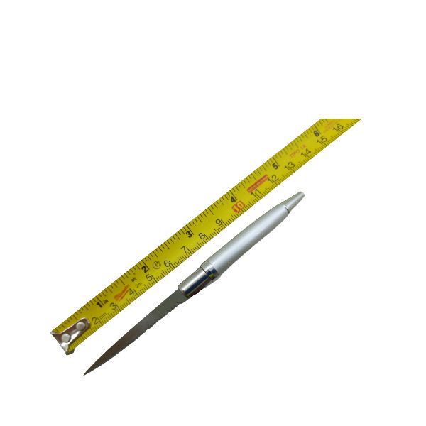 Pluma Abrecartas Discreta Gris
