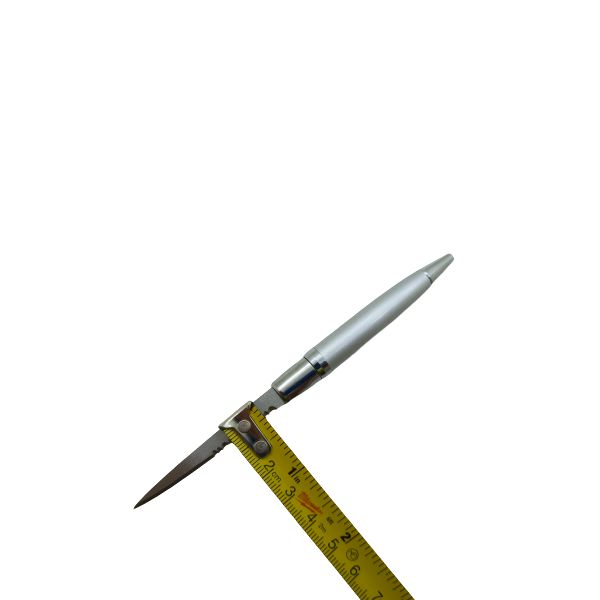 Pluma Abrecartas Discreta Gris