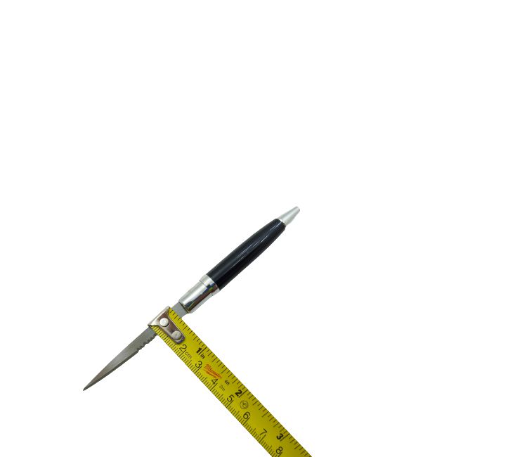 Pluma Abrecartas Discreta Negro
