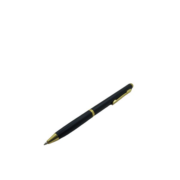 Pluma Abrecartas Lisa Discreta Negro Dorado