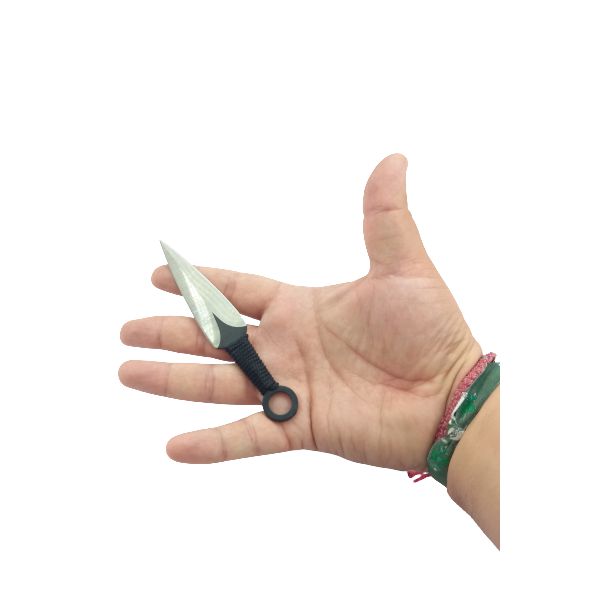 NINJATO CON 2 KUNAIS Y FUNDA FULL TANG NEGRO