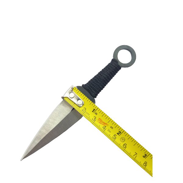 NINJATO CON 2 KUNAIS Y FUNDA FULL TANG NEGRO