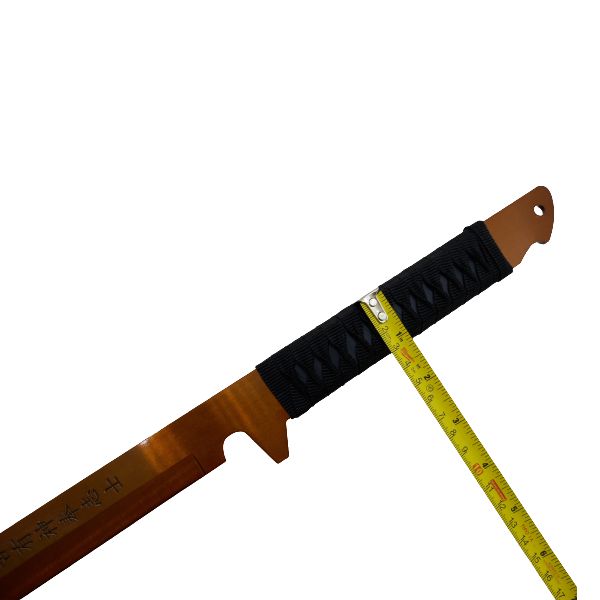 NINJATO ACERO INOXIDABLE Y FUNDA FULL TANG DORADO