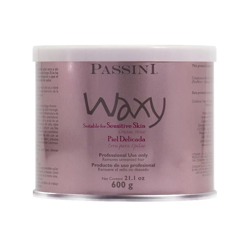 Cera Epilatoria Para Piel Delicada Waxy Passini 600 G C/telas Cera Depilatoria