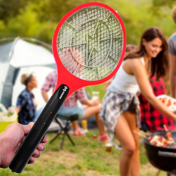 Raqueta Eléctrica Recargable Matamoscas, Matamosquitos y Matainsectos / Master / MP-FLYEKILLER