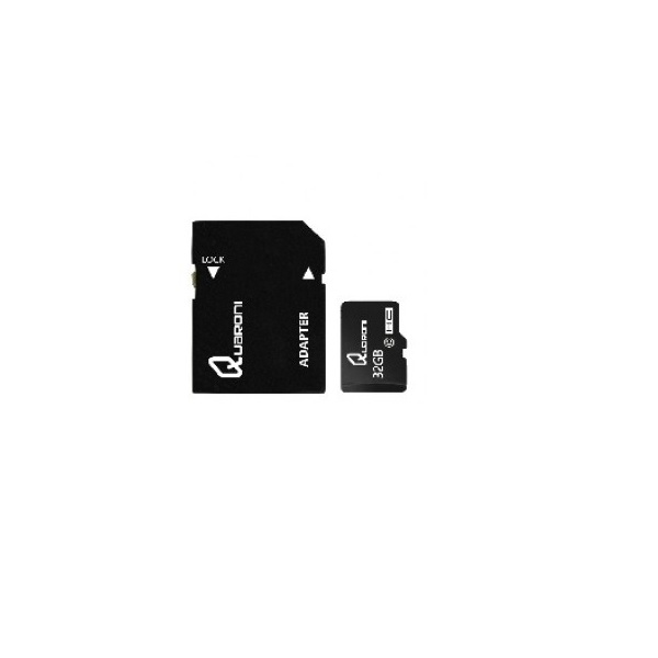 MEMORIA MICRO SD/HC 32GB CLASE 10 ADAPTADOR CELULAR TABLETA PC LAP FOTOS VIDEOS APP JUEGOS CASA QMS10A-32G