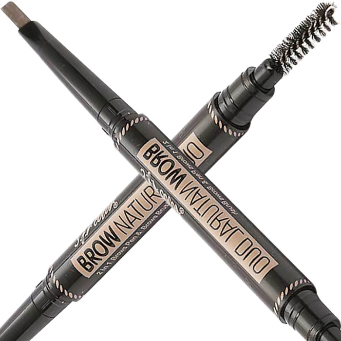 Lápiz Con Cepillo Para Cejas Brow Natural Duo 2 En 1