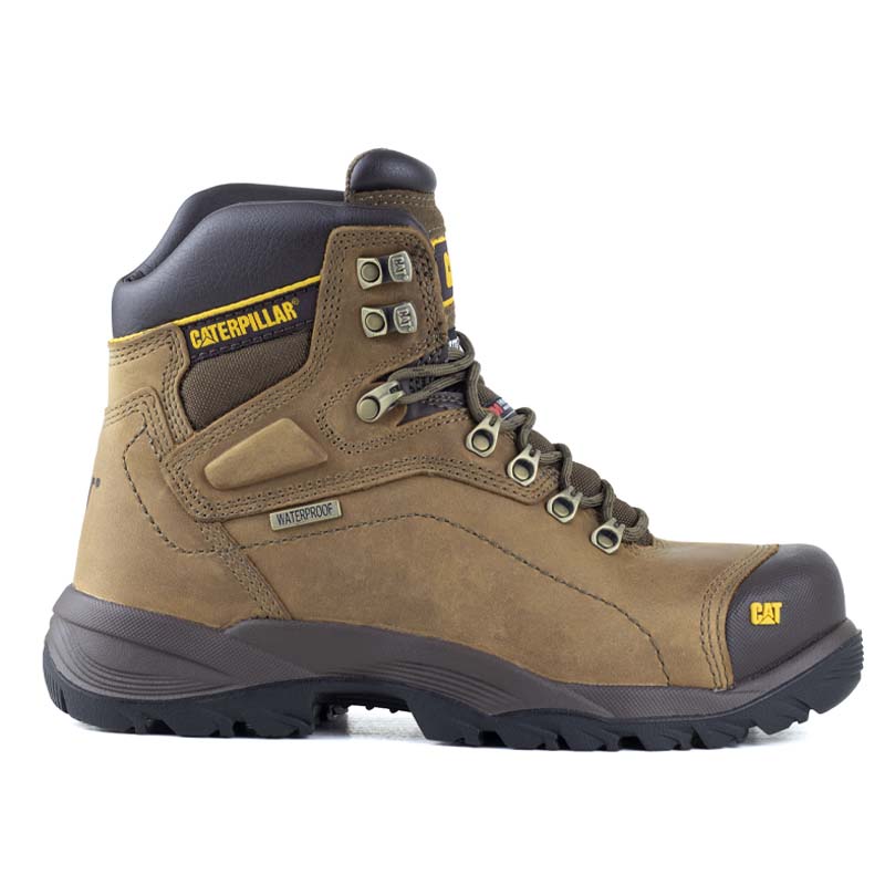 BOTAS CATERPILLAR INDUSTRIAL DE CABALLERO DIAGNOSTIC HI P89940 DARK BEIGE ORIGINAL