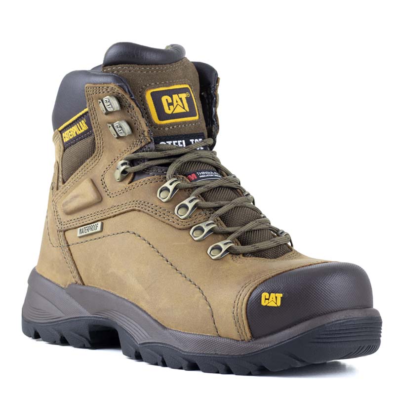 BOTAS CATERPILLAR INDUSTRIAL DE CABALLERO DIAGNOSTIC HI P89940 DARK BEIGE ORIGINAL