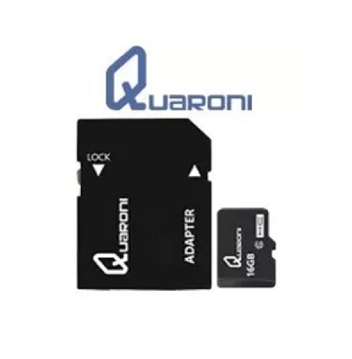 MEMORIA QUARONI MICRO SD/HC 32GB CLASE 10 C ADAPTADOR QMS10A-32G CEL CAMARAS VIDEO DEPORTE NEGRO PC