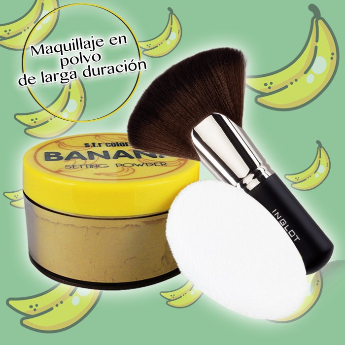 Polvo Maquillaje Banana Traslucido Setting Powder 7162