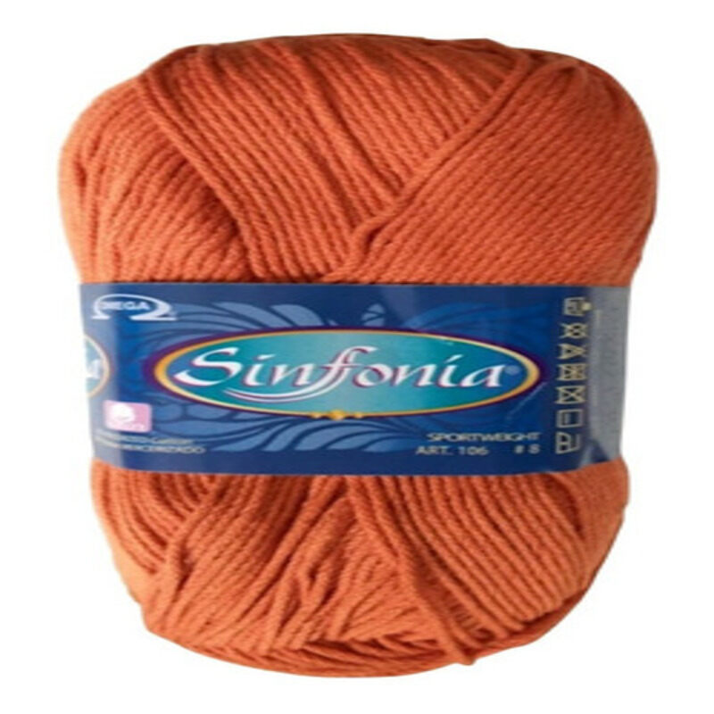Hilaza Sinfonia Estambre Hilo Mayoreo 100g Kit 5 Pzas / canela fuerte
