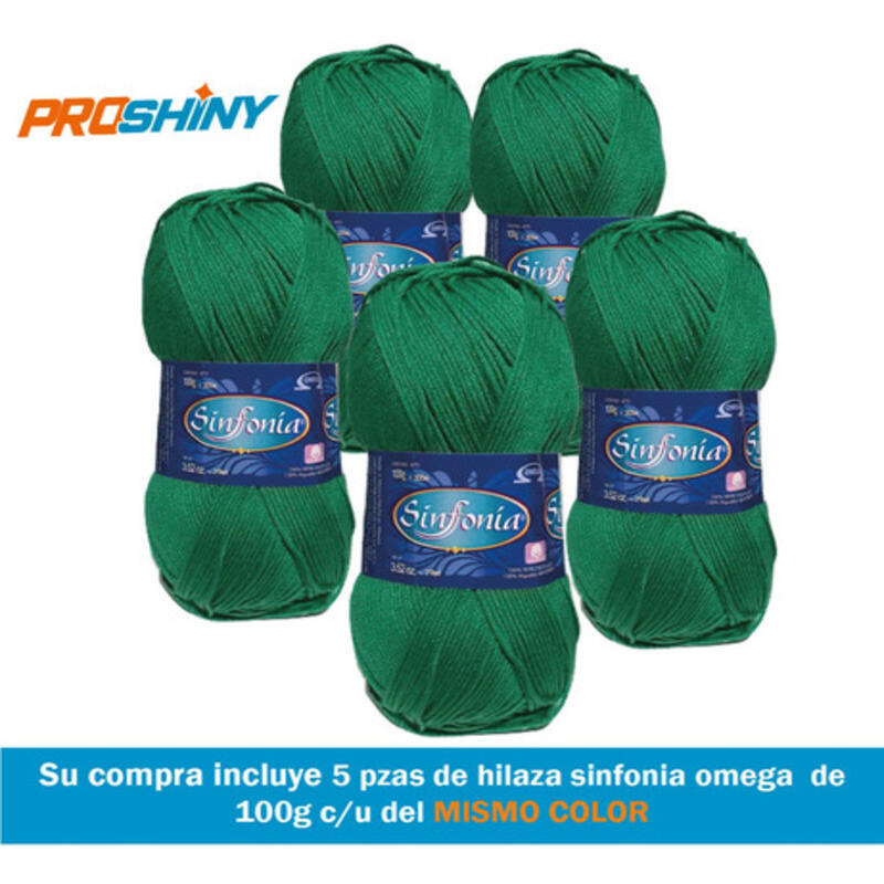 Hilaza Sinfonia Estambre Hilo Mayoreo 100g Kit 5 Pzas / canela fuerte