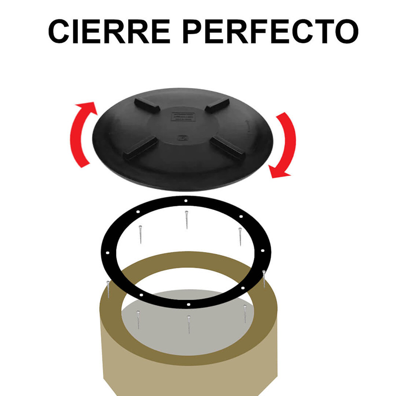Tapa para Cisterna Universal | Tanques de plástico | Incluye aro de sujeción