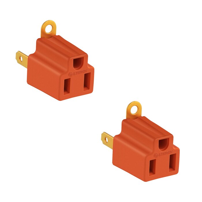 Adaptador De Clavija Con Tierra Para Contacto Kit Con 2 Piezas