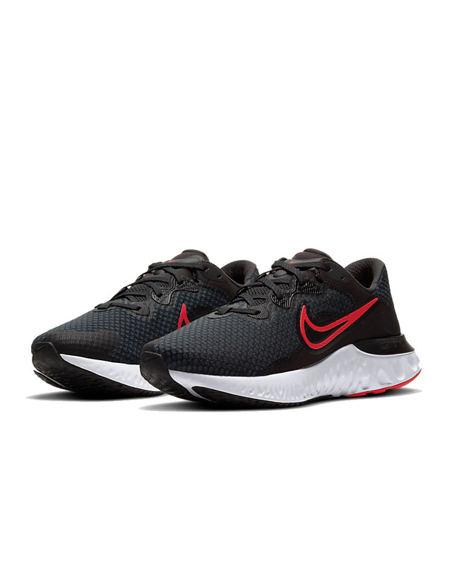 Tenis Nike Renew Run 2 Negro Rojo