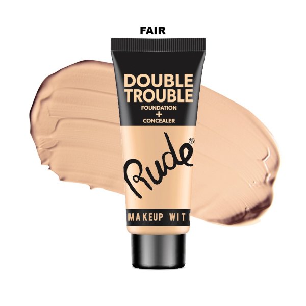 Double Trouble Base + Corrector 4 Tonos Rude Cosmetics