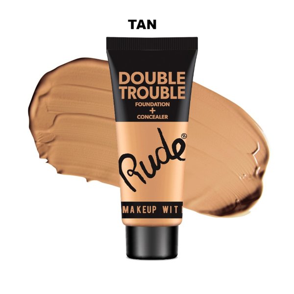 Double Trouble Base + Corrector 4 Tonos Rude Cosmetics