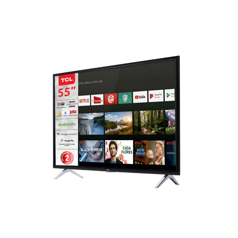 Pantalla TCL LED Smart TV de 55 pulgadas 4K/Ultra HD Modelo 55A435