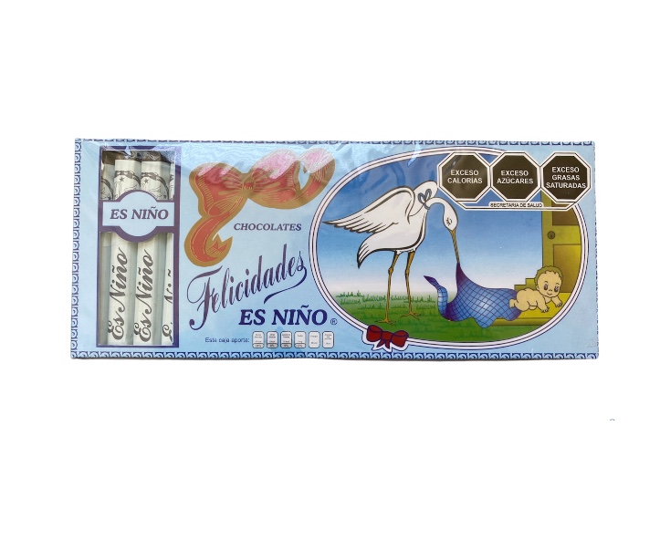 PUROS DE CHOCOLATE BIENVENIDA BEBE 25 PIEZAS