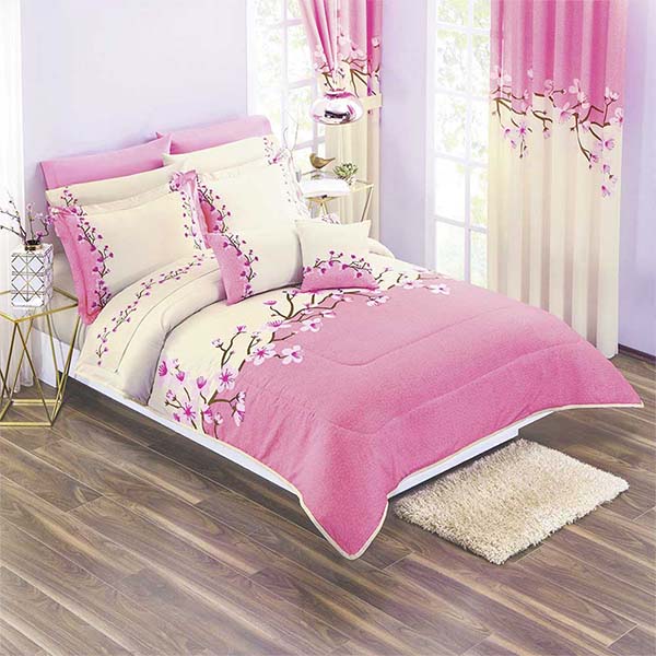 Edredon King Size Flor de Cerezo Con Cojines CONCORD