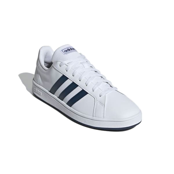 Tenis Adidas Grand Court Base Blanco Azul