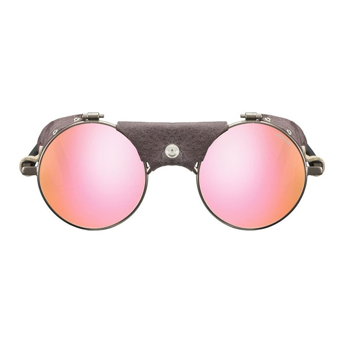 Julbo Vermont Laiton Anteojos De Sol Micas Rosas, Piel Café