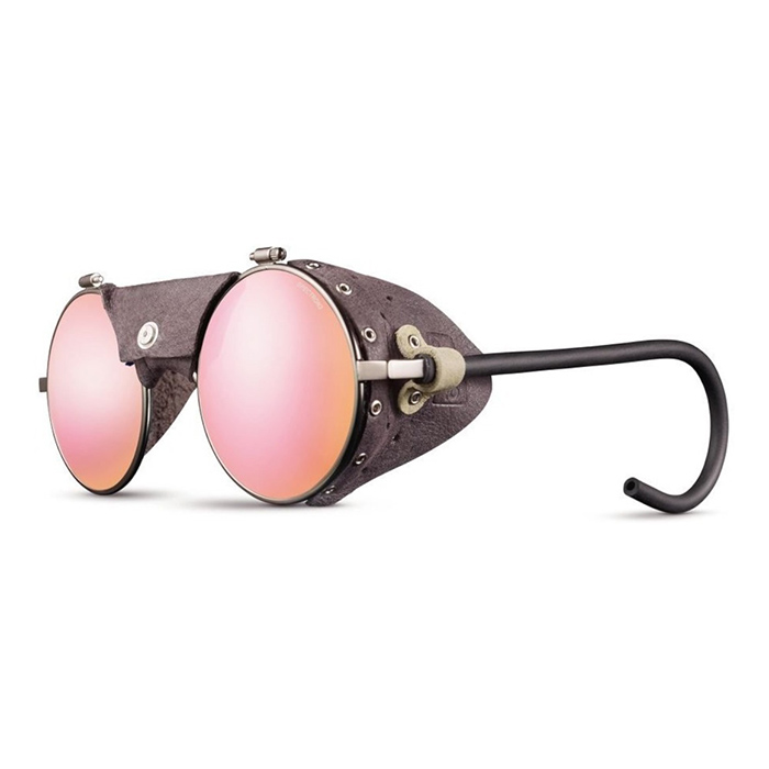 Julbo Vermont Laiton Anteojos De Sol Micas Rosas, Piel Café