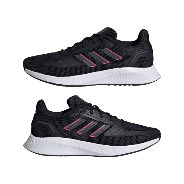 Tenis Adidas Run Falcon 2.0 Negro Fiusha Mujer