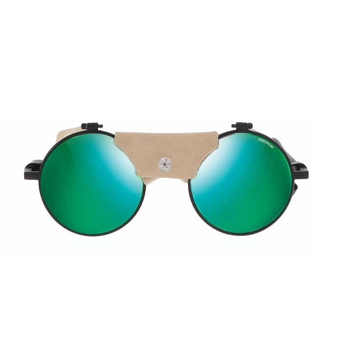 Julbo Vermont Noir Lentes De Sol, Piel Khaki, Micas Verdes