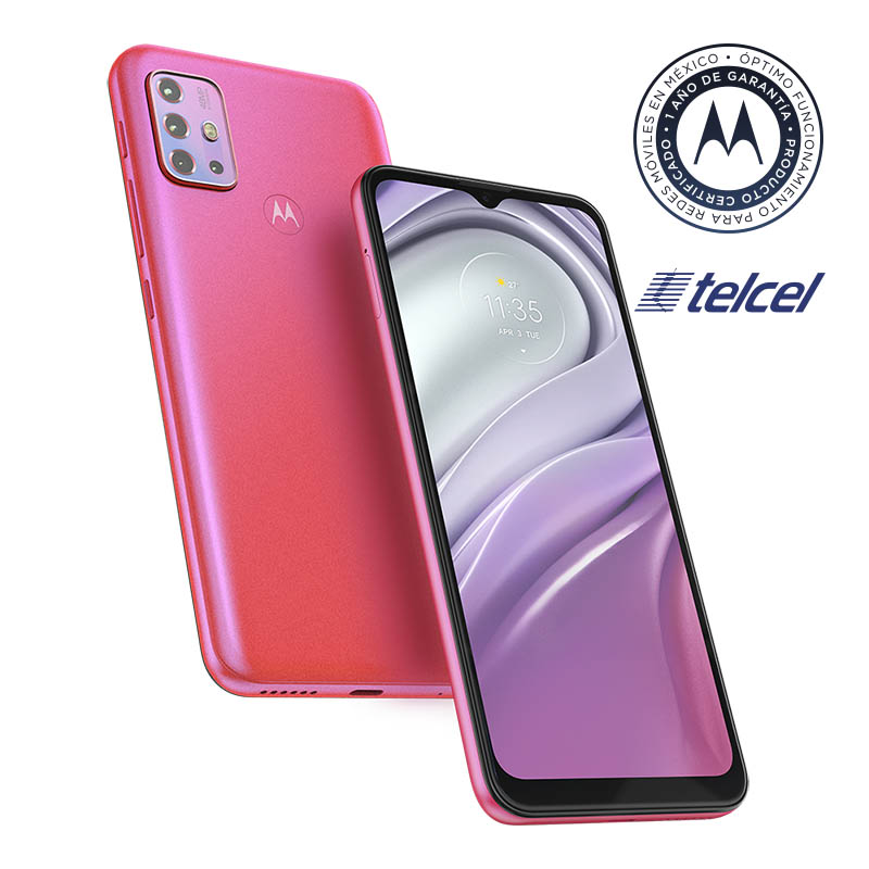 Celular MOTOROLA LTE XT2128-1 G20 Color ROSA  Telcel