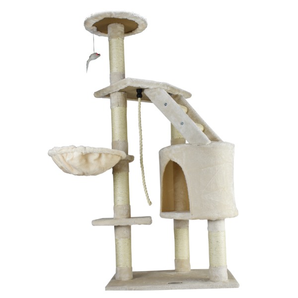 MUEBLE CON CASA Y HAMACA PARA GATO, 120 CM