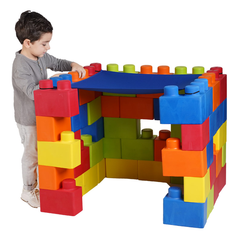 Ibrick 50 Piezas Bloques Gigantes De Hule Espuma Seguro