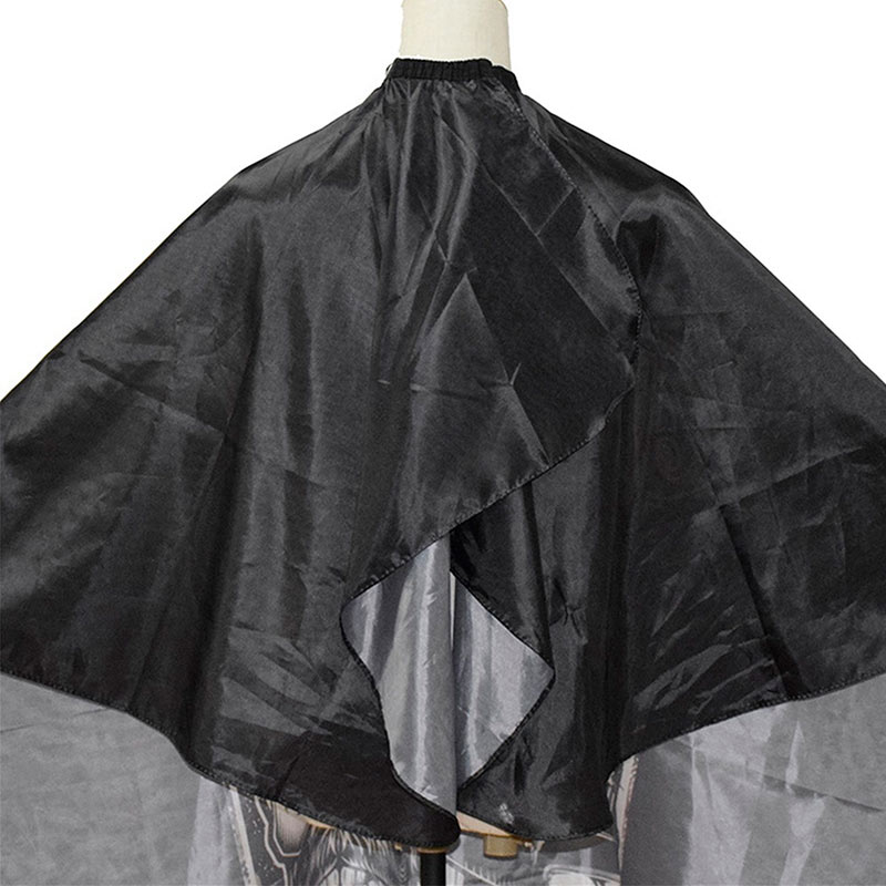 Capa Para Barbero Capa De Corte para Salon Calavera Negra