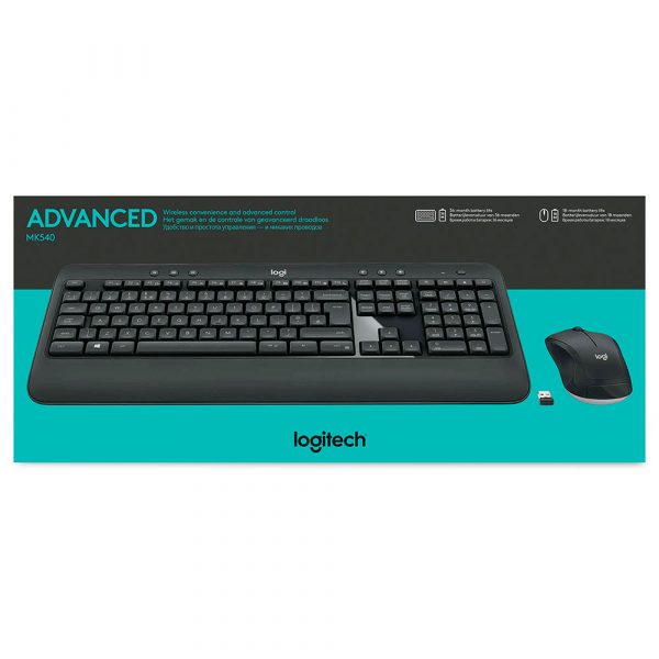 TECLADO Y MOUSE LOGITECH MK540 INALAMBRICO NEGRO