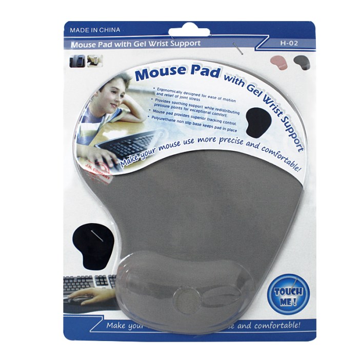 Mousepad Tapete Premium Ergonomico Gel Antideslizante H-02