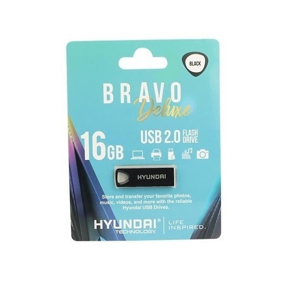 Memoria USB Negro 16GB USB 2.0 Llavero Metalica PC Lap Mac Oficina Trabajo Escuela Portatil Windows U2BK/16GAB