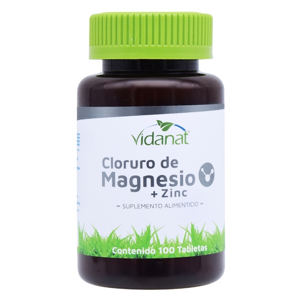 Cloruro de Magnesio + Zinc 100 Tab Vidanat