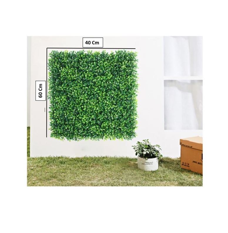 Follaje Artificial 30 piezas sintetico Para Muro Verde 60x40cm, cubre 7.20 mt2