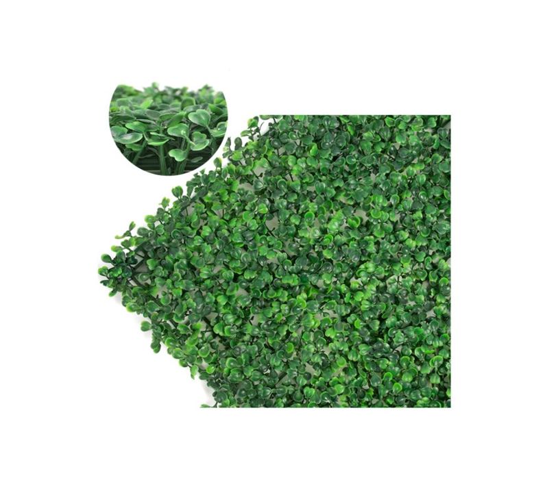 Follaje Artificial 30 piezas sintetico Para Muro Verde 60x40cm, cubre 7.20 mt2