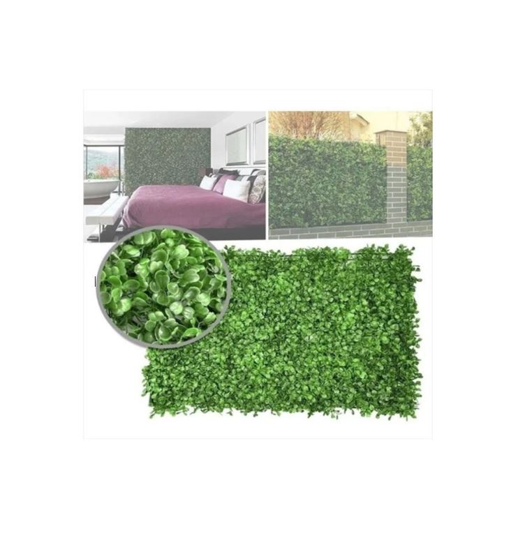 Follaje Artificial 30 piezas sintetico Para Muro Verde 60x40cm, cubre 7.20 mt2