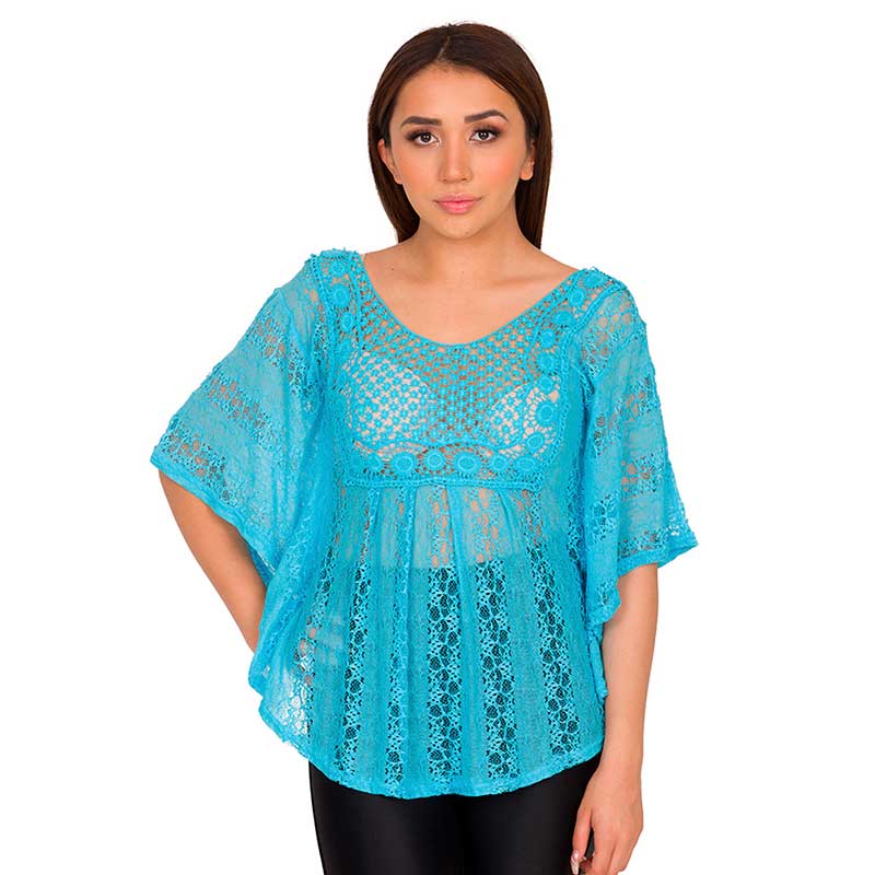Blusa Ensamble Transparente Ligero Moda Mujer V-606