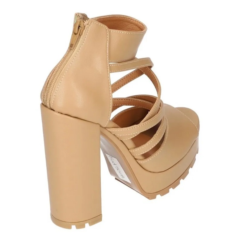 Sandalias Zapatos Mujer Tacon Zapatillas Plataforma 60 /z Cafe