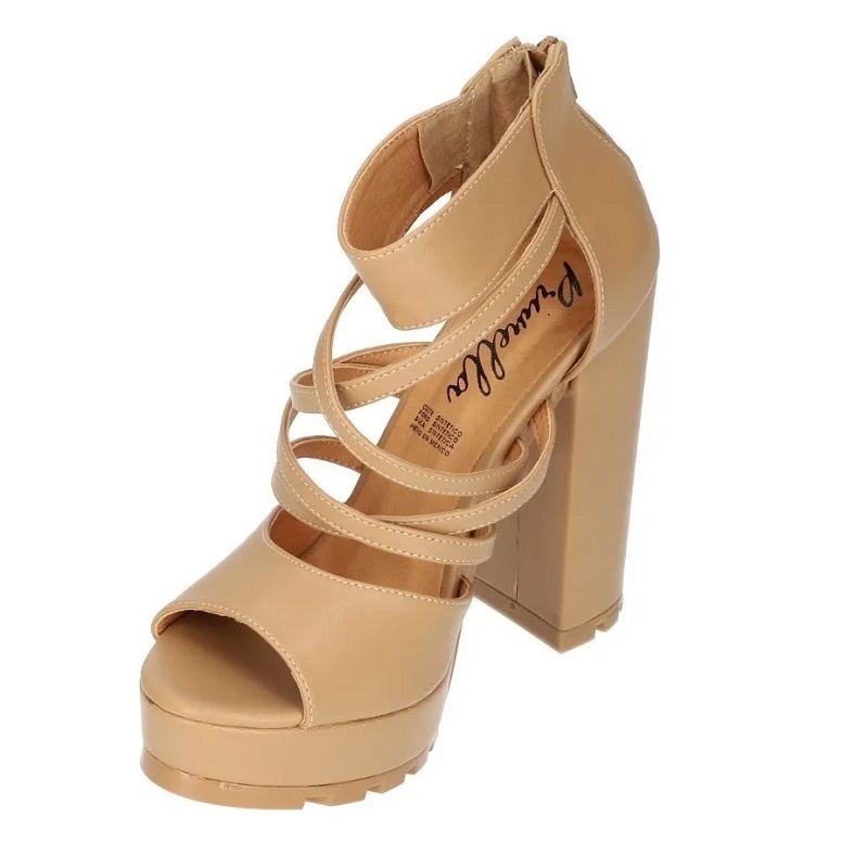 Sandalias Zapatos Mujer Tacon Zapatillas Plataforma 60 /z Cafe